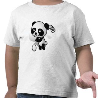 Cute Cartoon Baby Panda Bear Golfing T Shirts