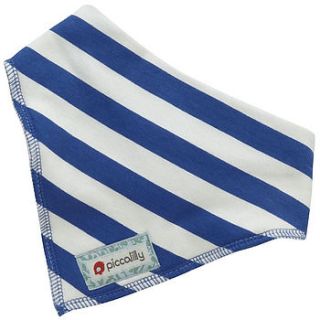striped bandana bib by piccalilly