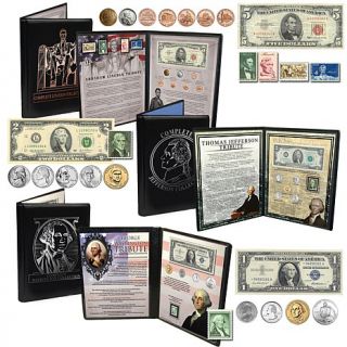 Presidential Coin, Stamp and Currency Collections   Washington, Jefferson and L