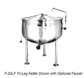 Market Forge F 30PEF6003 30 gal Kettle, w/ Pedestal Base & Full Steam Jacket Design, Stainless, 600/3 V, Each Electric Kettles Kitchen & Dining