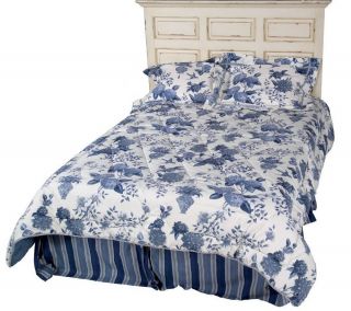Waverly Lightfoot House Porcelain KG Reversible Comforter Set —