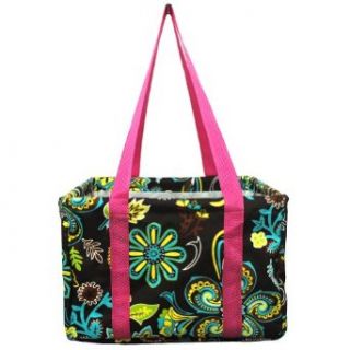 Small Collapsible Paisley Print Utility Tote Bag HP Clothing