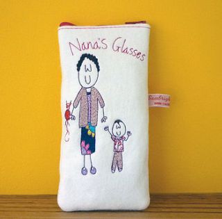 personalised granny's glasses case by seabright designs