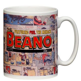 personalised beano comic mug by alphabet gifts & interiors