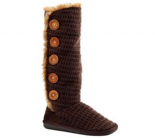 MUK LUKS Malena Crochet Knee High Boots —