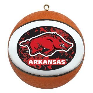 NCAA Arkansas Razorbacks Mini Replica Basketball Ornament  Sports Fan Hanging Ornaments  Sports & Outdoors