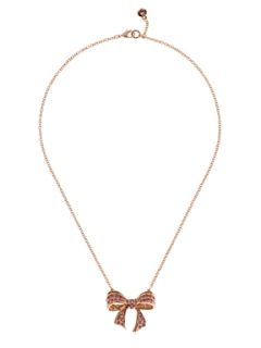 Ted Baker Boww Pave Bow Necklace