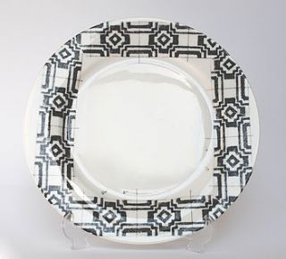 african pattern dinner plate by victoria mae designs