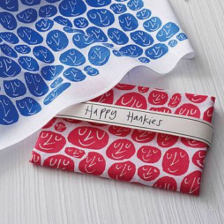 set of two happy hankies by mr.ps