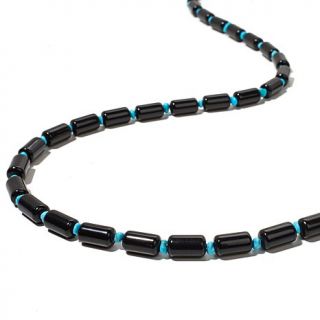 Jay King Black Tourmaline and Turquoise 30 1/4" Necklace