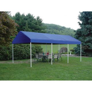 ShelterLogic 20ft. x 10ft. 1 3/8in. 8-Leg Canopy White Cover w/ Enclosure & Extension Kits — 20ft.L x 10ft.W x 9ft.H, Model# 23532  Max   1 3/8in. Dia. Frame Canopies