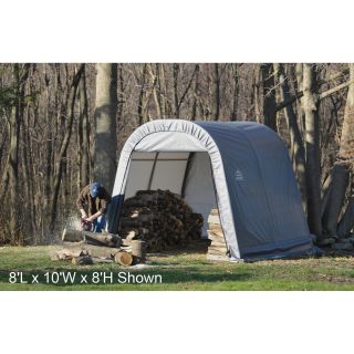 ShelterLogic Ultra Shed — Round Style, 16Ft.L x 10Ft.W x 8Ft.H, Model# 77823  Round Style Instant Garages