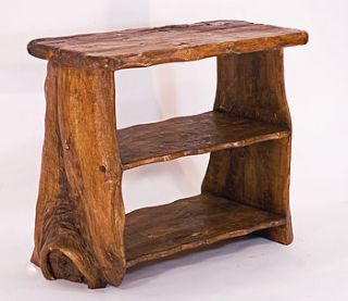 handmade wooden table top shelves by kwetu