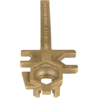 Vestil Drum Bung Nut Wrench — Non-Sparking Bronze Alloy, 12in.L, Single Ended, Model# BNW-BX-W  Drum Deheaders   Bung Nut Wrenches