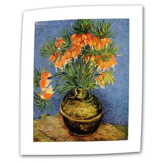 Vincent van Gogh 'Fritillaries' Flat Canvas Art ArtWall Canvas
