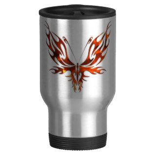 FireFly Red Flame Butterfly Design Coffee Mugs