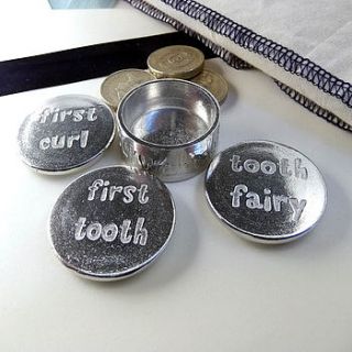 first tooth or first curl tiny keepsake box by multiply design