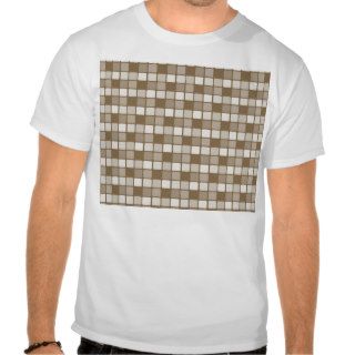 French Bistre Check Pattern T shirts