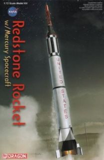 Dragon Models 1/72 Redstone Rocket with Mercury Spacecraft Plastic Model Toys & Games