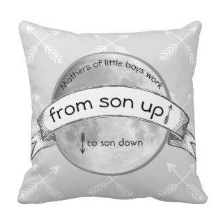 Baby Stat Love You to the Moon Arrow Pattern Throw Pillow