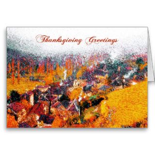 Thanksgiving Greetings. Fine Art Greeting Card