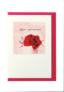 happy anniversary card by goose chase design