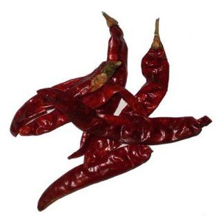 El Guapo Dried Red Peppers Whole   Chile Peppers, 0.75 Oz  Chile Peppers Produce  Grocery & Gourmet Food