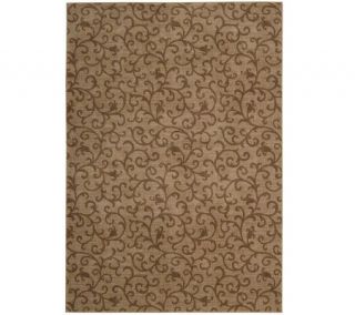 Nourison 56 x 75 Earth Tone Allover ScrollDesign Rug —