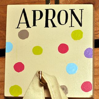 apron seriously spotty hook by angelic hen