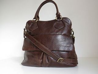 leather shoulder bag by the leather store