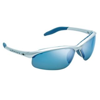 Native Hardtop XP Sunglasses   Platinum Frame with Blue Reflex Lens 411040