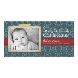 Baby's First Christmas Photo Card Template