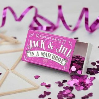 personalised wedding favour matchbox by marvling bros ltd.