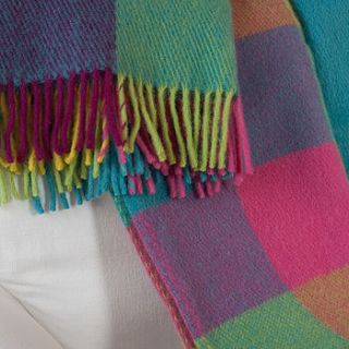 candy coloured wool throw by jodie byrne