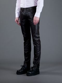 Diesel Black Gold 'leralux' Leather Trouser