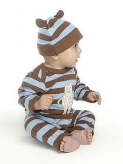 boys striped hat with ears by lucy & sam
