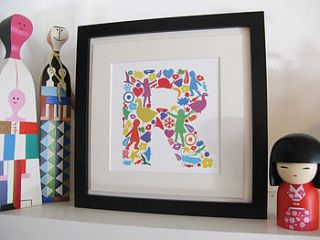 silhouette letters by kiki's print room