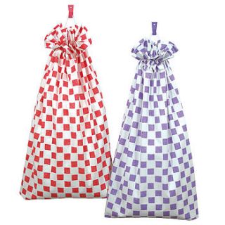 chequers laundry bag by tessuti