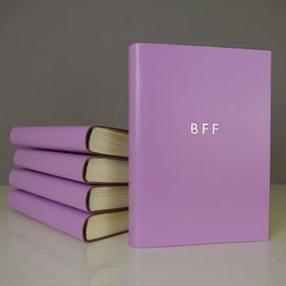 personalised bff leather journal by deservedly so