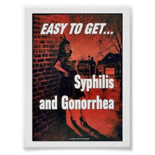 Syphilis And Gonorrhea Poster