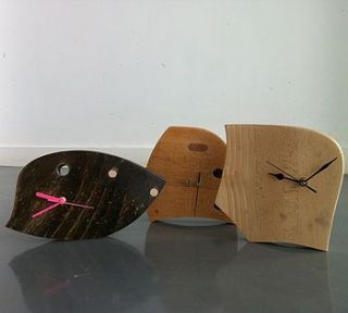 upcycled wooden clock by furniture magpies