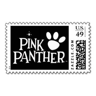 Pink Panther Paw Outline Postage Stamps