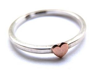 heart stacking ring by kirsty taylor jewellery