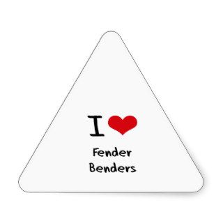 I Love Fender Benders Stickers