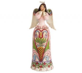 Jim Shore Heartwood Creek Hearts with Flowers Angel Figurine —