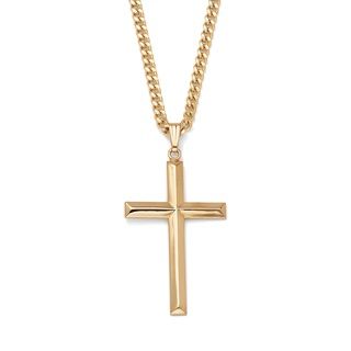 Toscana 14k Gold filled Cross Pendant Palm Beach Jewelry Gold Overlay Necklaces