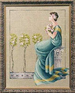 Damask Roses, Cross Stitch from Mirabilia