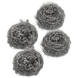 Kitchen Dish Pot Cleaning Steel Wire Spiral Scourer Ball 4 Pcs Health & Personal Care