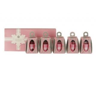 Perfect Formula Pink Gel Coat Set of 5 Mini Ornaments —