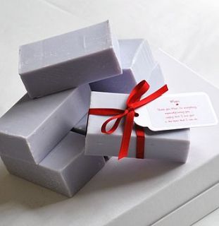 personalised gift of soap for mother's day by a touch of verse